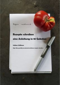 Cover "Rezepte schreiben. Eine Anleitung in 10 Geboten"